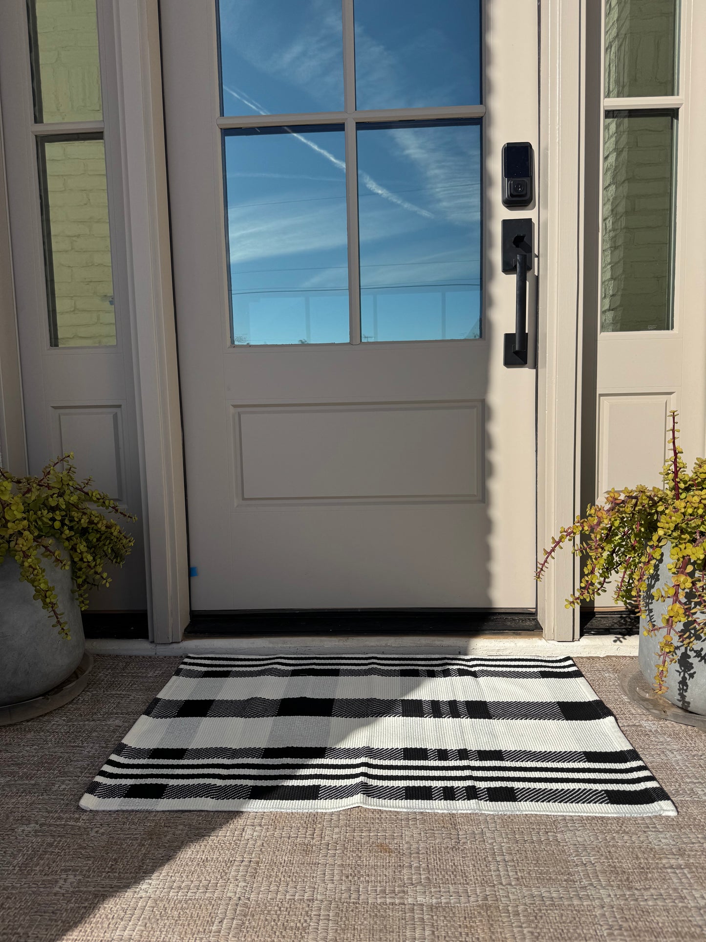 Layered Rug - Plaid 2'x3' Machine Washable