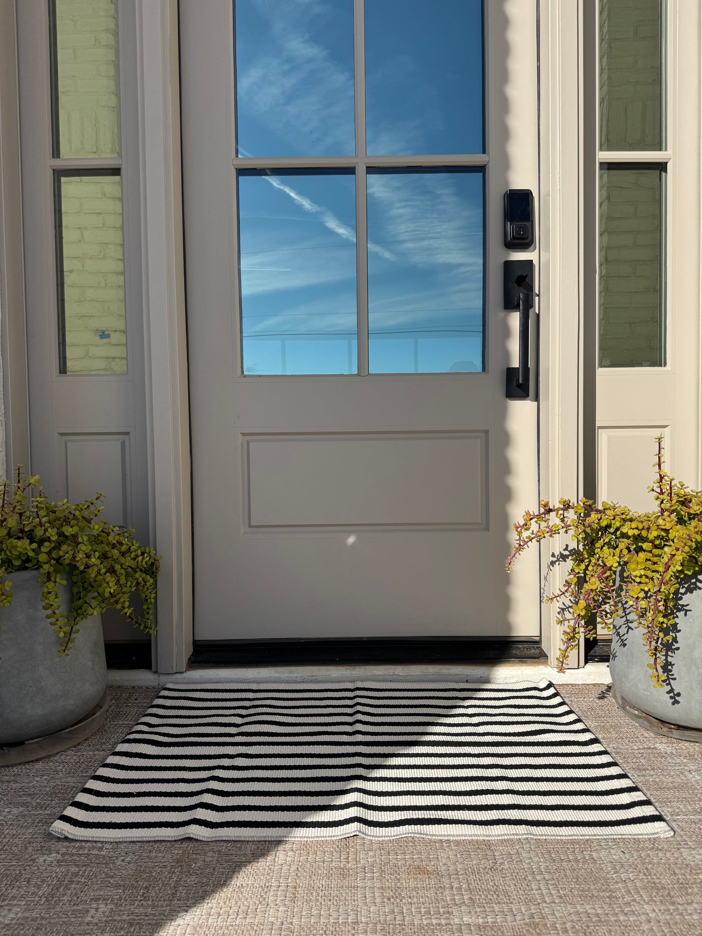 Layered Rug - Striped 2'x3' Machine Washable