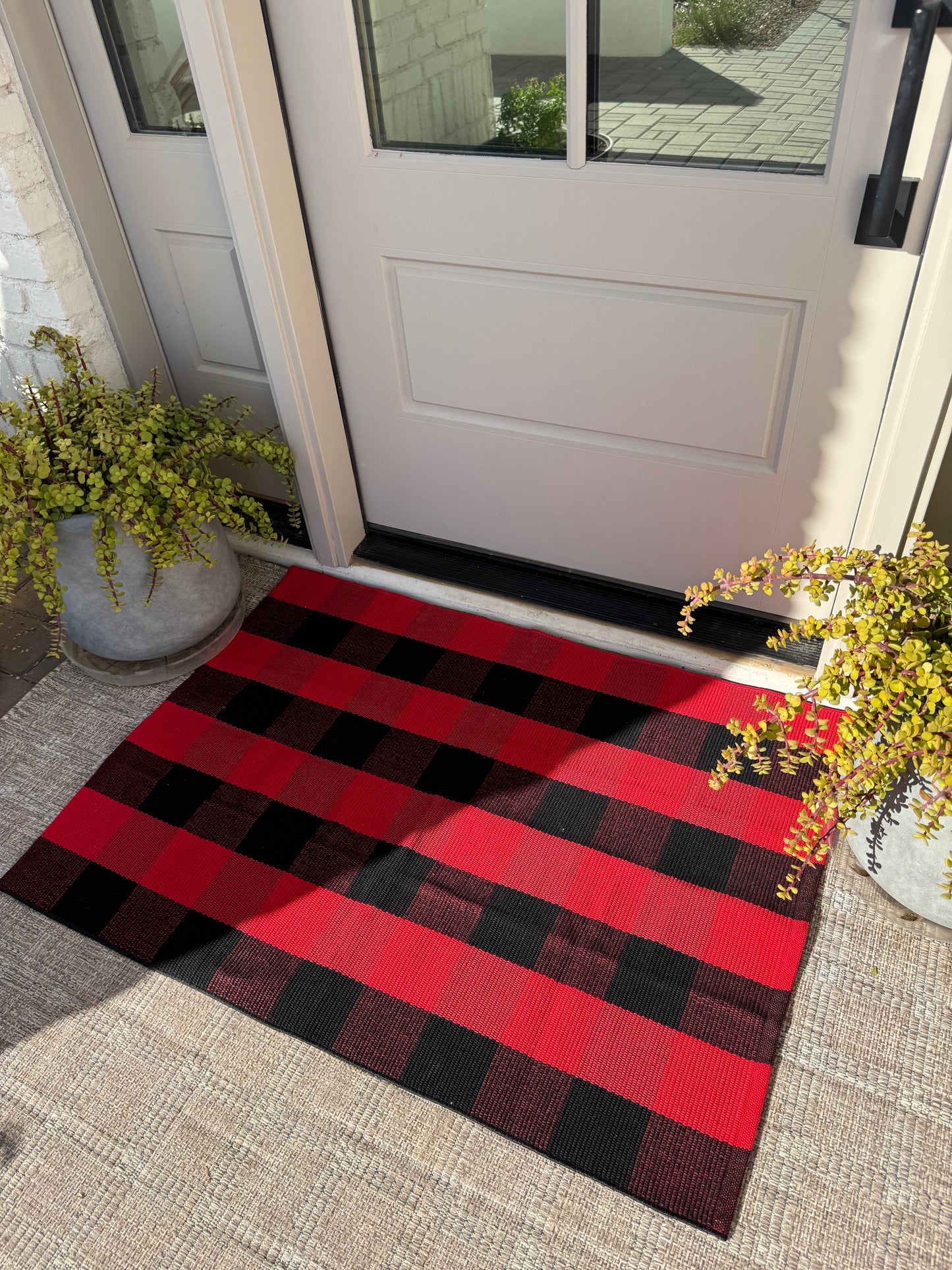 Layered Rug - Festive 2'-6"x3'-6" Machine Washable