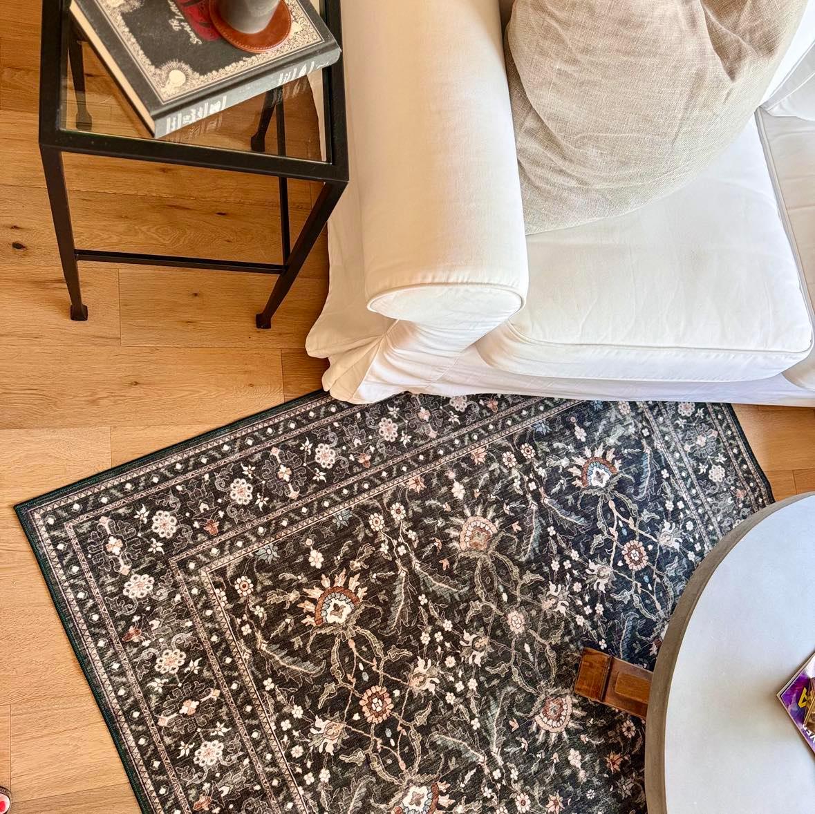 Forest and Blooms MM-16 Machine Washable Rug
