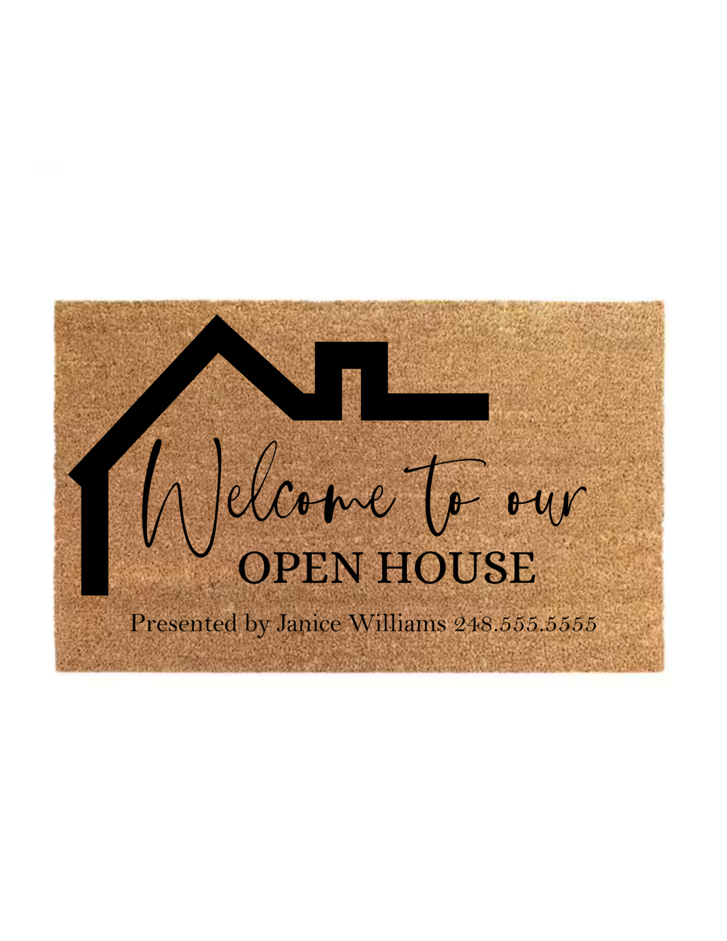 Realtor Open House Custom Doormat