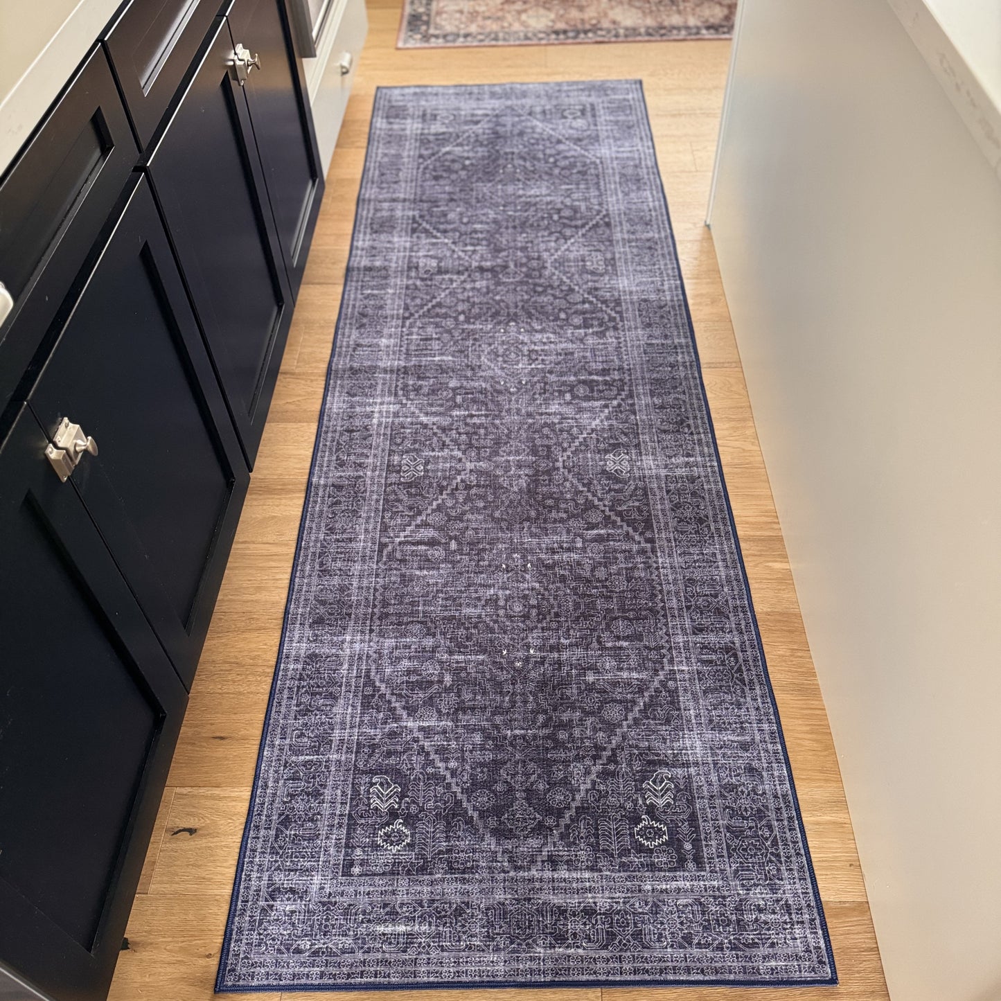Indigo and Cloud MM-19 Machine Washable Rug