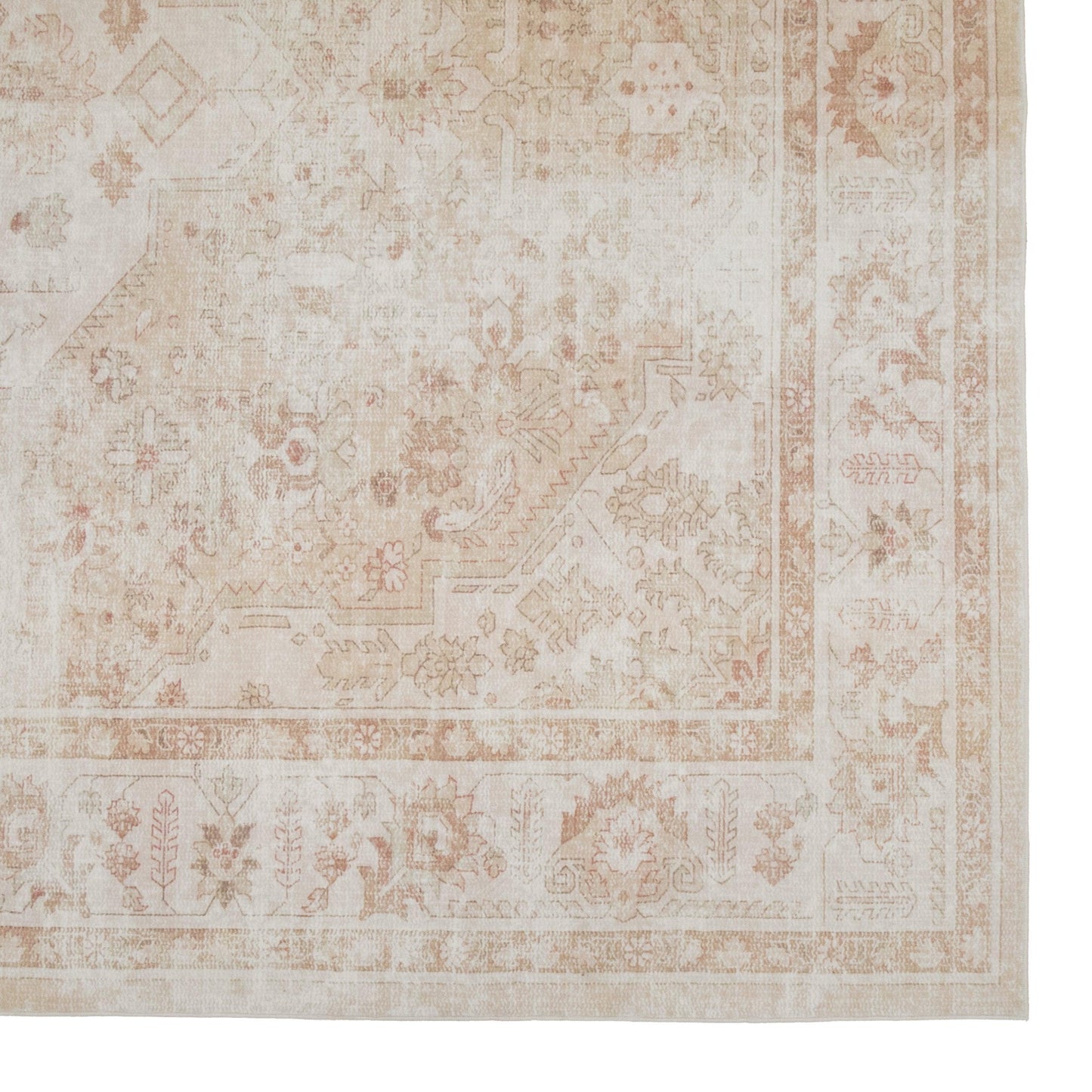 Light Browns MM-02 Machine Washable Area Rug