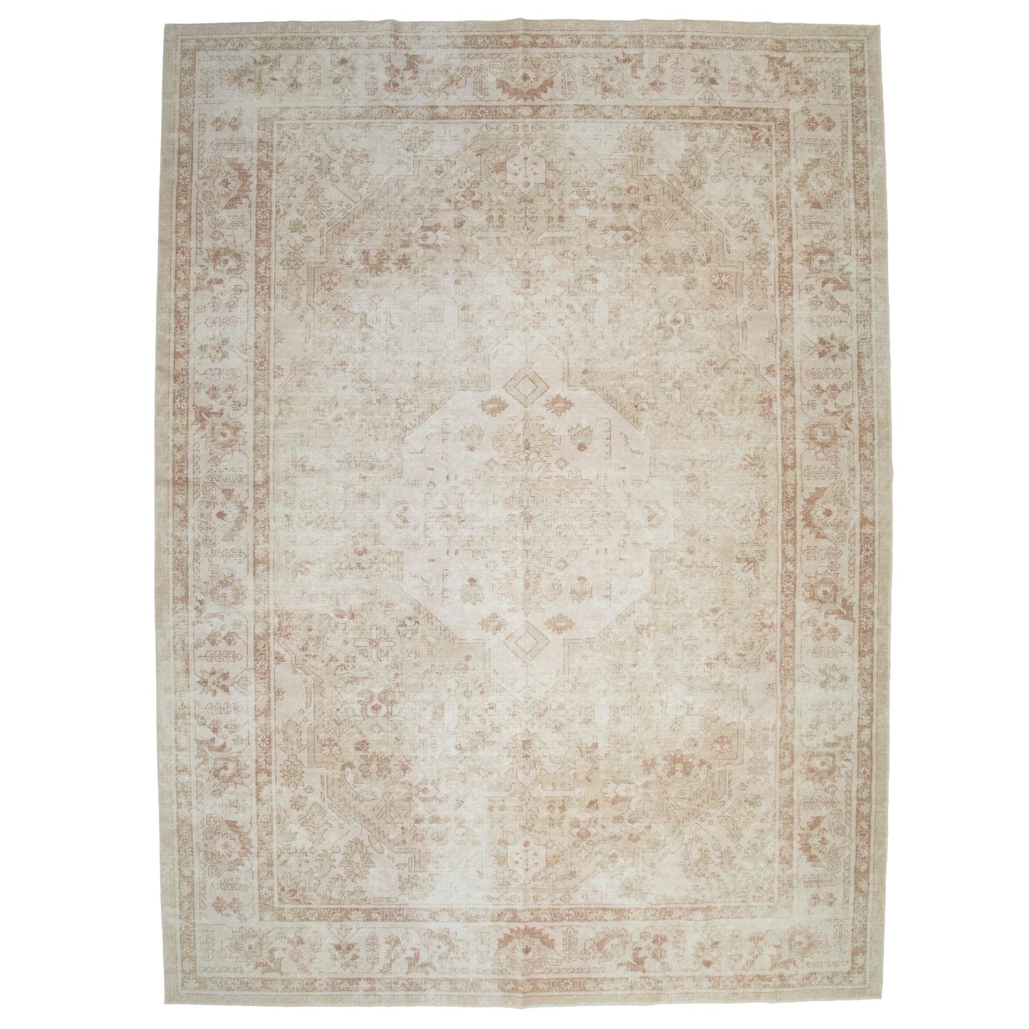 Light Browns MM-02 Machine Washable Area Rug