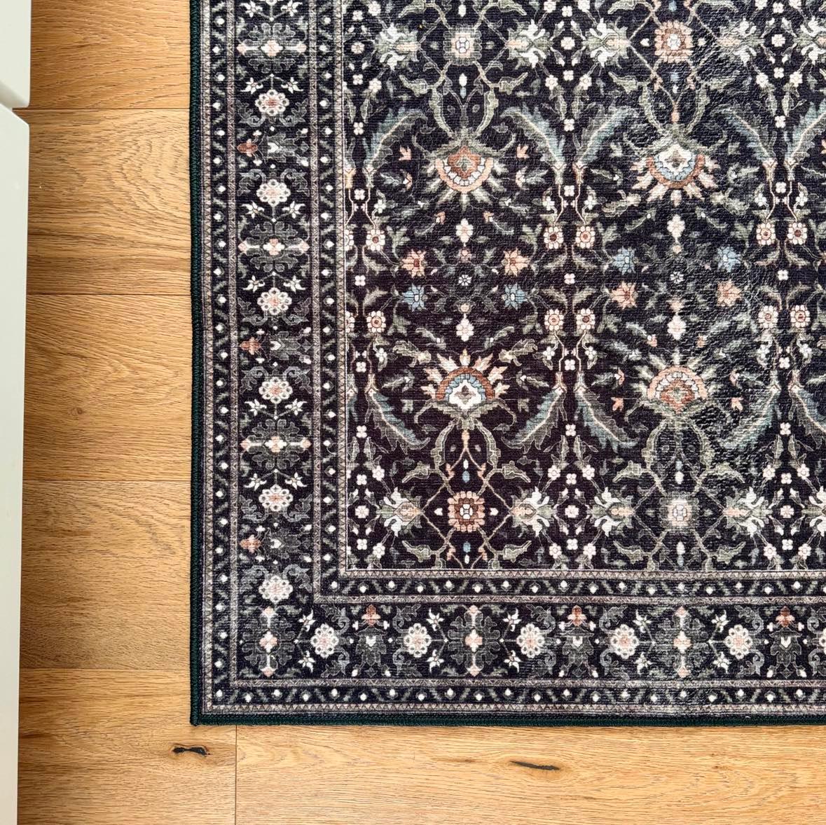 Sable and Blooms MM-15 Machine Washable Rug