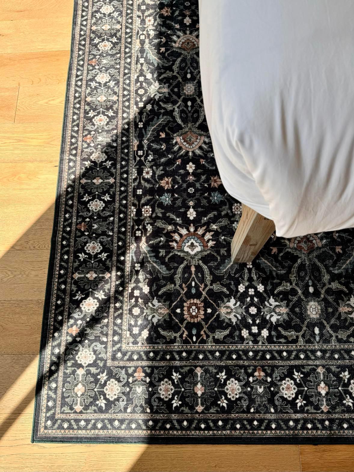 Sable and Blooms MM-15 Machine Washable Rug
