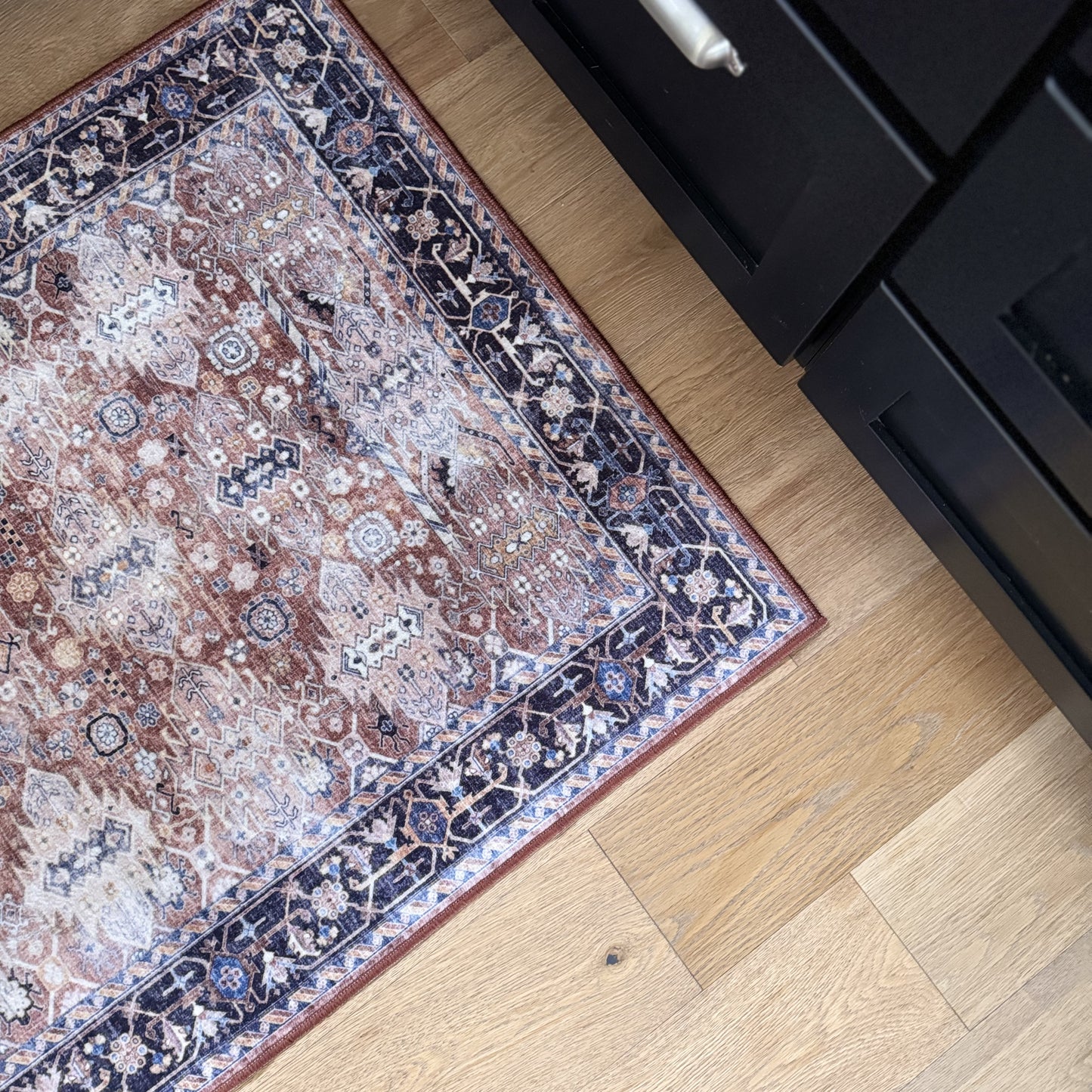 Spice and Midnight MM-20 Blue Machine Washable Rug